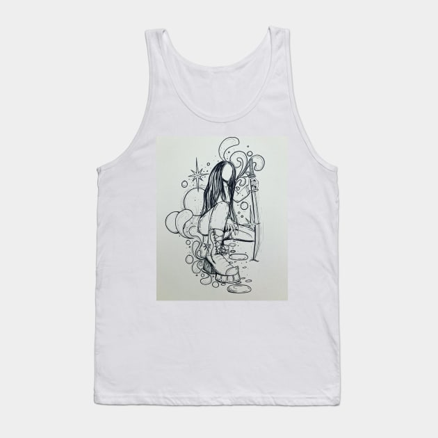 Black and white sword Tank Top by DarkAngel1200